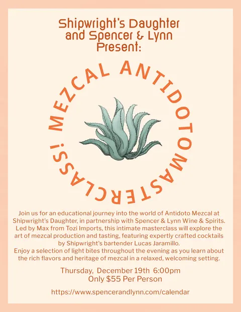 Mezcal Masterclass with Antidoto Mezcal