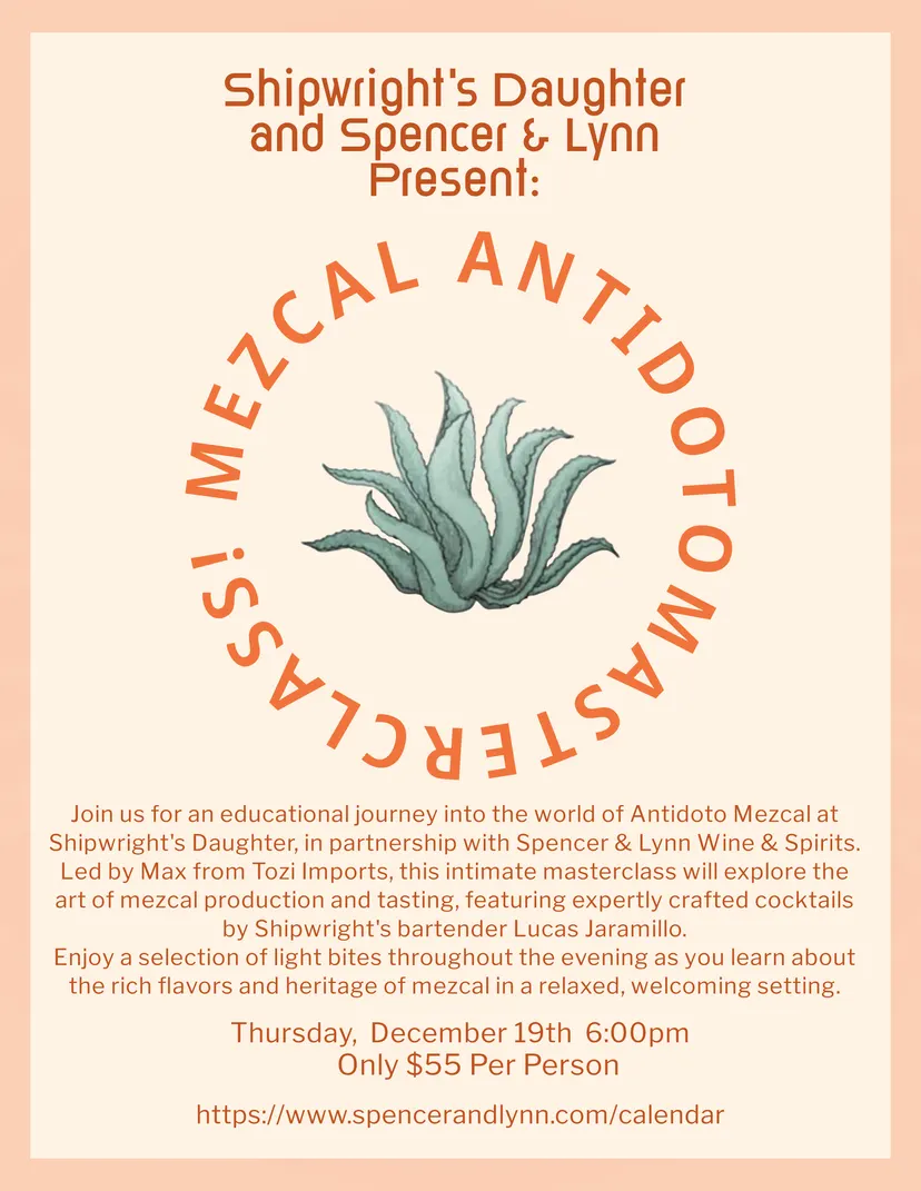 Mezcal Masterclass with Antidoto Mezcal