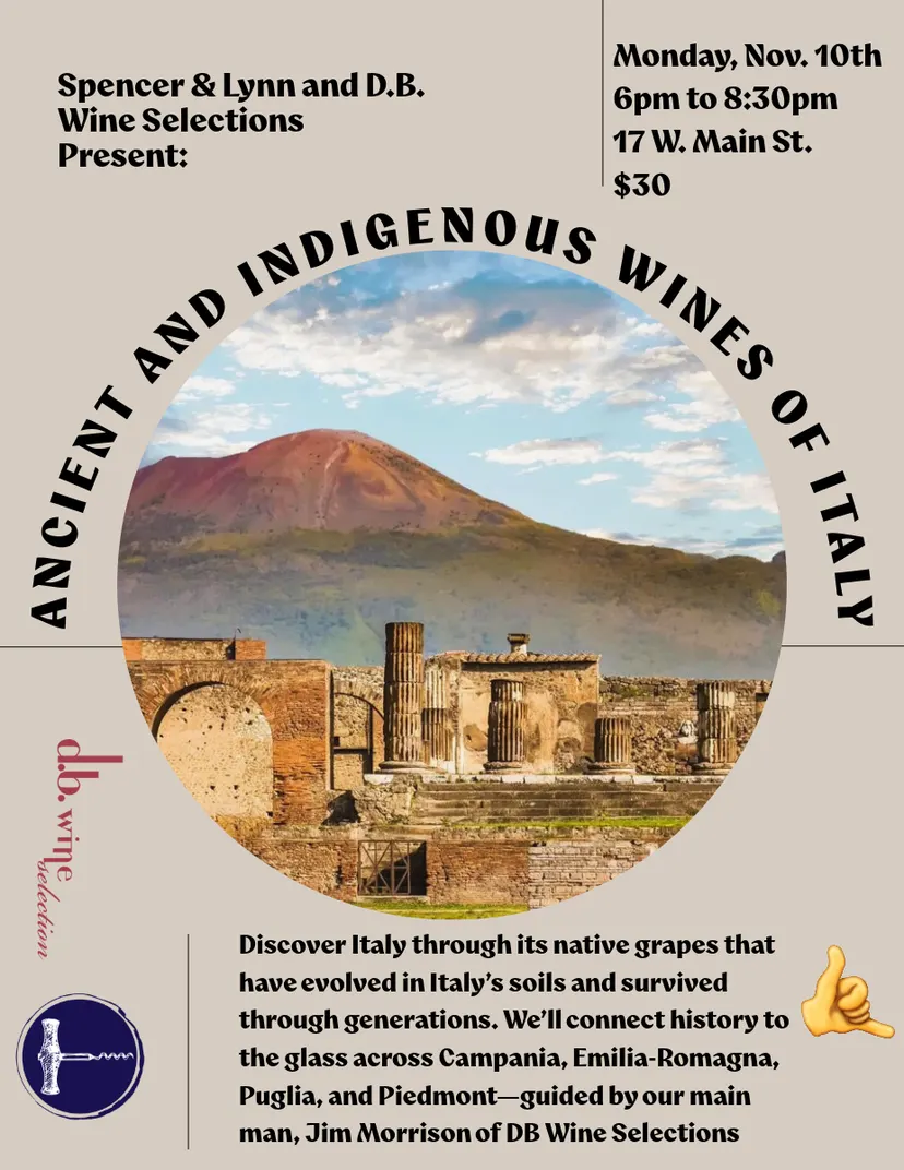 Spencer & Lynn Presents: The Ancient and Indigenous Wines of Italy