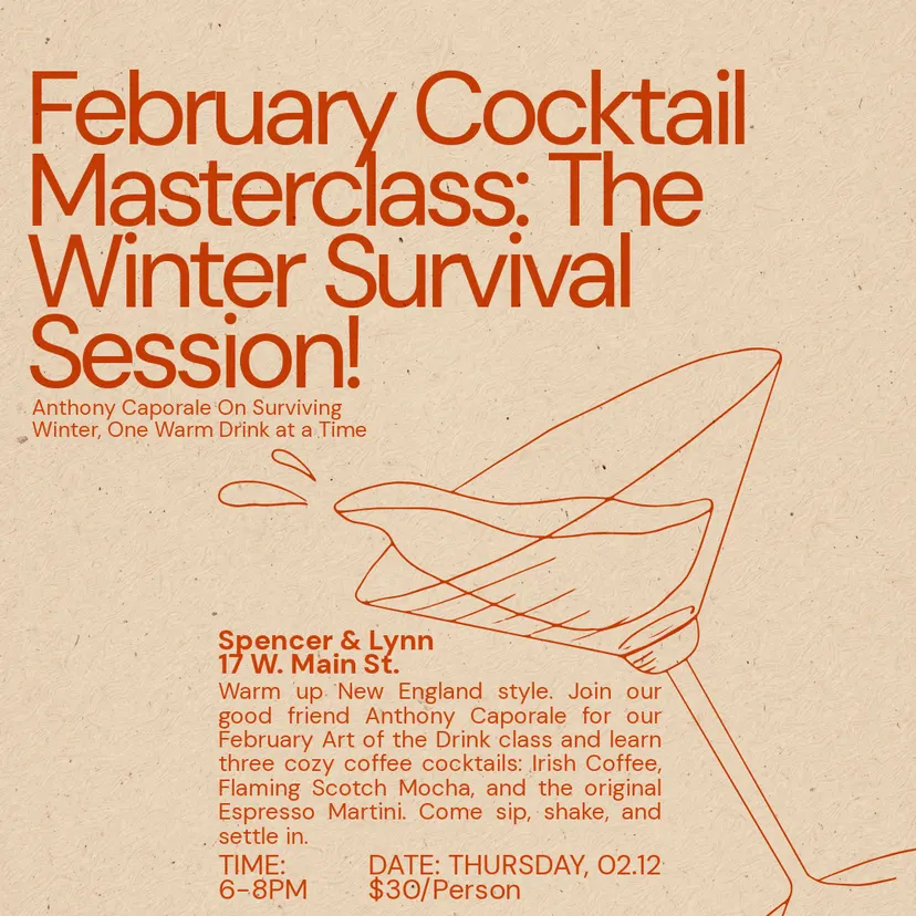 February Cocktail Masterclass: The Winter Survival Session!