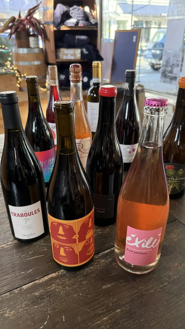 Selection of wine bottles